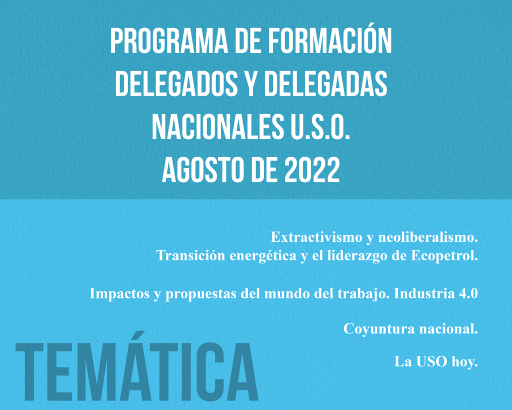 Programa de formación de delegados y delegadas nacionales de la USO